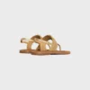 Celine Lympia Triomphe Thong in Laminated Calfskin Celine Lympia Triomphe Thong in Laminated Calfskin