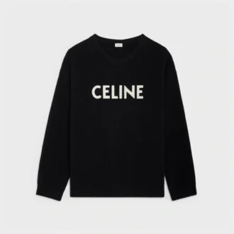 Celine Oversized Sweater in Ribbed Wool Celine Oversized Sweater in Ribbed Wool