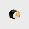 Celine Ribbon Large Cuff in Enamel and Brass with Gold Finish
