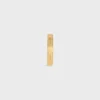 Celine Ribbon Small Cuff in Brass with Gold Finish