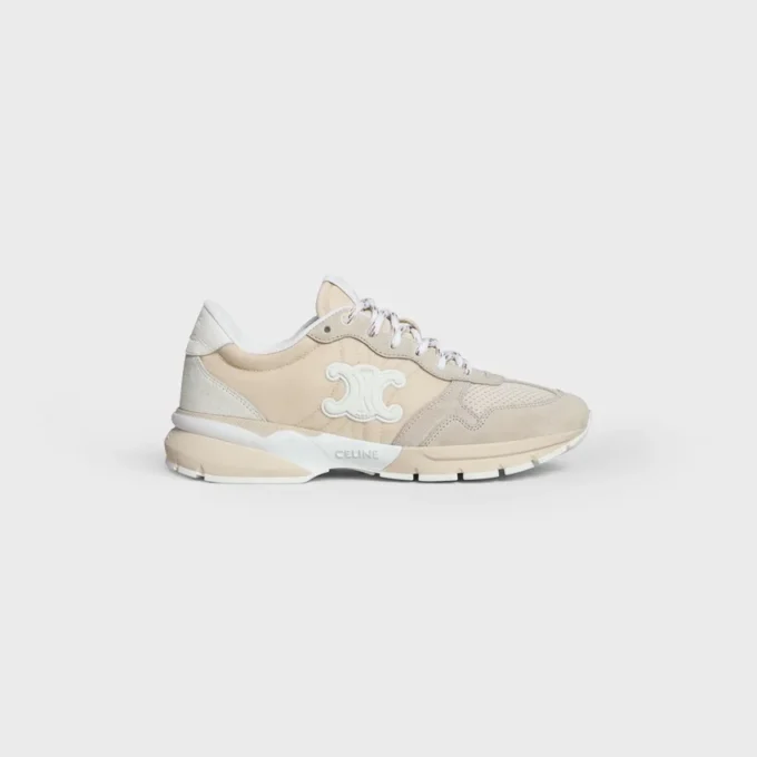 Celine Runner Cr-04 Sneaker in Nylon, Mesh, Calfskin and Suede Calfskin