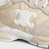 Celine Runner Cr-04 Sneaker in Nylon, Mesh, Calfskin and Suede Calfskin