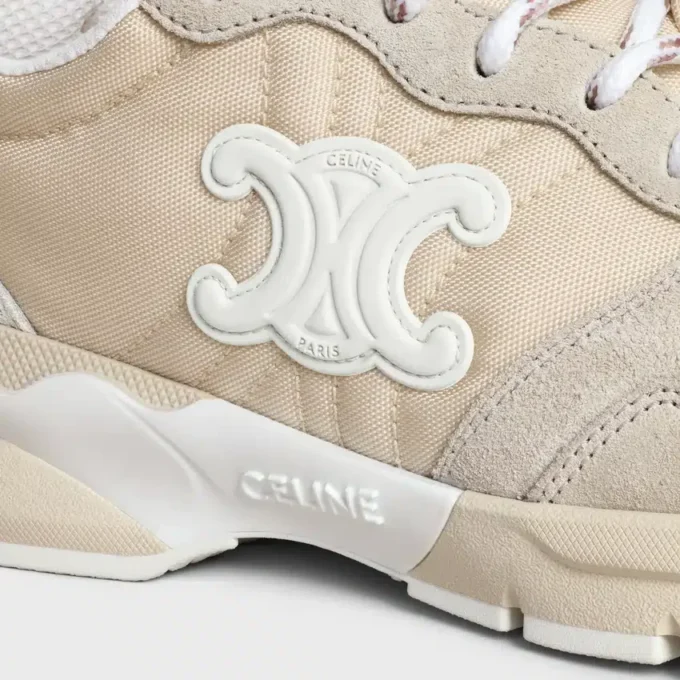 Celine Runner Cr-04 Sneaker in Nylon, Mesh, Calfskin and Suede Calfskin