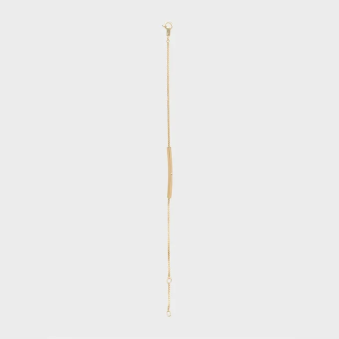 Celine Sentimental Straight Bracelet in Yellow Gold and Diamond Celine Sentimental Straight Bracelet in Yellow Gold and Diamond