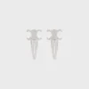 Celine Set of 2 Snap Hair Clip in Brass with Rhodium Finish and Steel