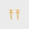 Celine Set of 2 Snap Hair Clips in Brass with Gold Finish and Steel