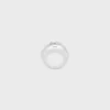 Celine Sulky Ring in Brass with Rhodium Finish