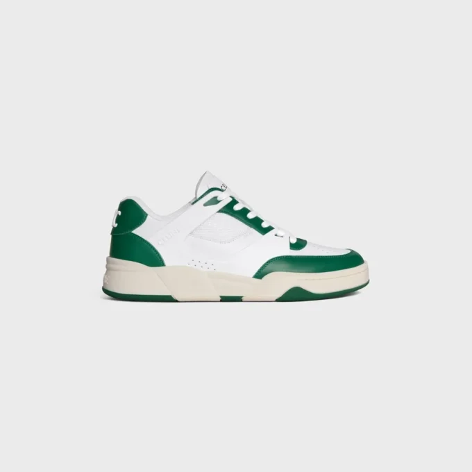Celine Trainer Ct-09 Low Lace-Up Sneaker in Calfskin and Mesh Celine Trainer Ct-09 Low Lace-Up Sneaker in Calfskin and Mesh