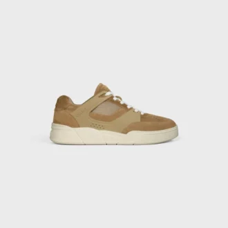 Celine Trainer Ct-09 Low Lace-Up Sneaker in Suede Calfskin and Mesh Celine Trainer Ct-09 Low Lace-Up Sneaker in Suede Calfskin and Mesh
