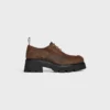 Celine Triomphe Derbies  in Waxed Suede Calfskin