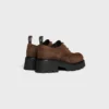 Celine Triomphe Derbies  in Waxed Suede Calfskin
