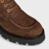 Celine Triomphe Derbies  in Waxed Suede Calfskin
