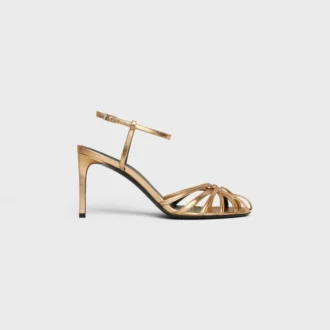 Celine Triomphe Sandal in Laminated Lambskin