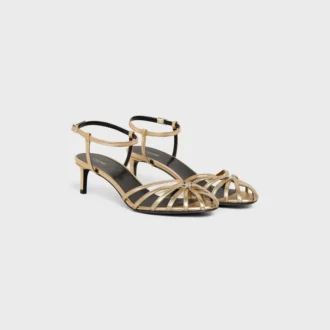 Celine Triomphe Sandal in Laminated Lambskin Celine Triomphe Sandal in Laminated Lambskin