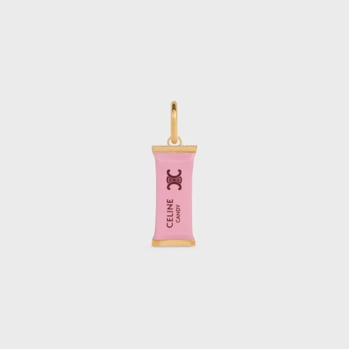 Charms Candy Bar in Enamel and Brass with Gold Finish