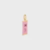 Charms Candy Bar in Enamel and Brass with Gold Finish