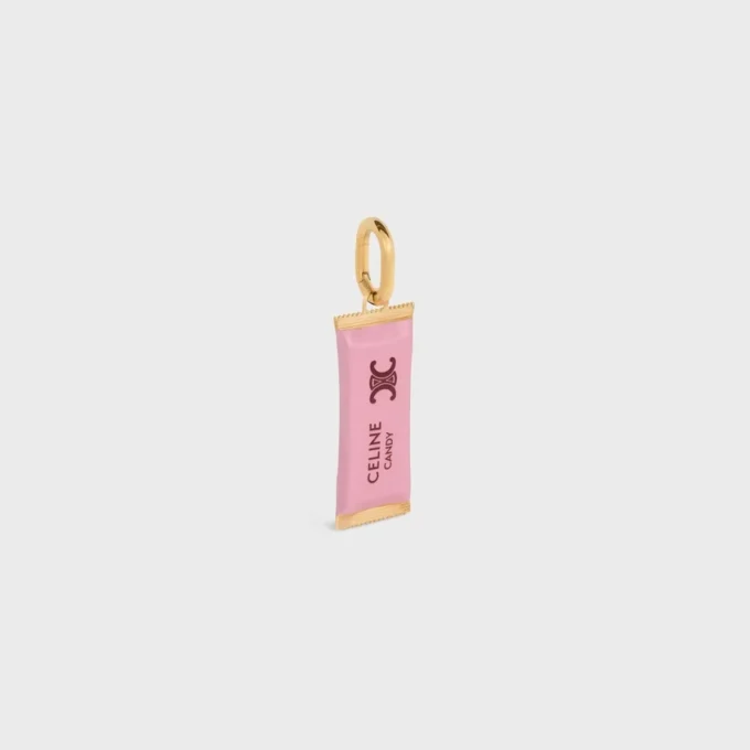 Charms Candy Bar in Enamel and Brass with Gold Finish