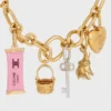 Charms Candy Bar in Enamel and Brass with Gold Finish