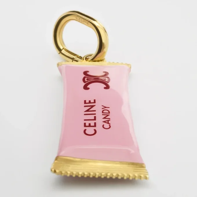 Charms Candy Bar in Enamel and Brass with Gold Finish