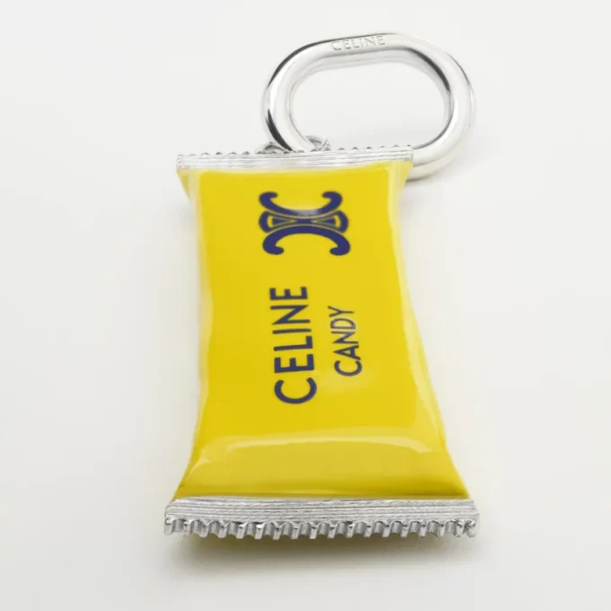 Charms Candy Bar in Enamel and Brass with Rhodium Finish