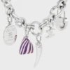 Charms Berlingot in Resin and Brass with Rhodium Finish