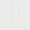 Charms Long Necklace in Brass with Gold and Rhodium Finsih