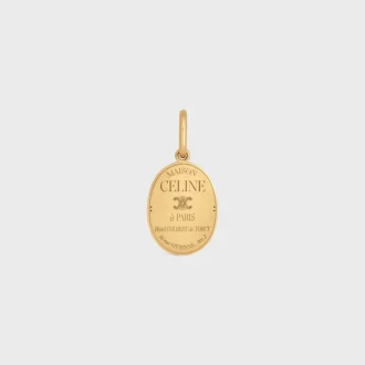 Charms Maison Celine Medal in Brass with Gold Finish