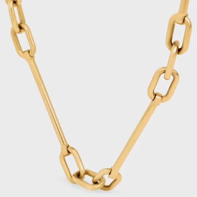 Charms Necklace in Brass with Gold Finish Charms Necklace in Brass with Gold Finish