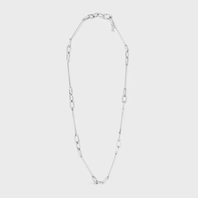 Charms Necklace in Brass with Rhodium Finish Charms Necklace in Brass with Rhodium Finish