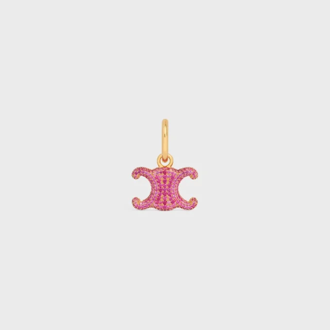 Charms Triomphe Strass and Brass with Gold Finish