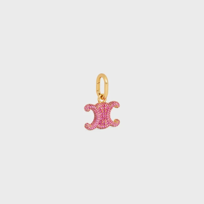 Charms Triomphe Strass and Brass with Gold Finish
