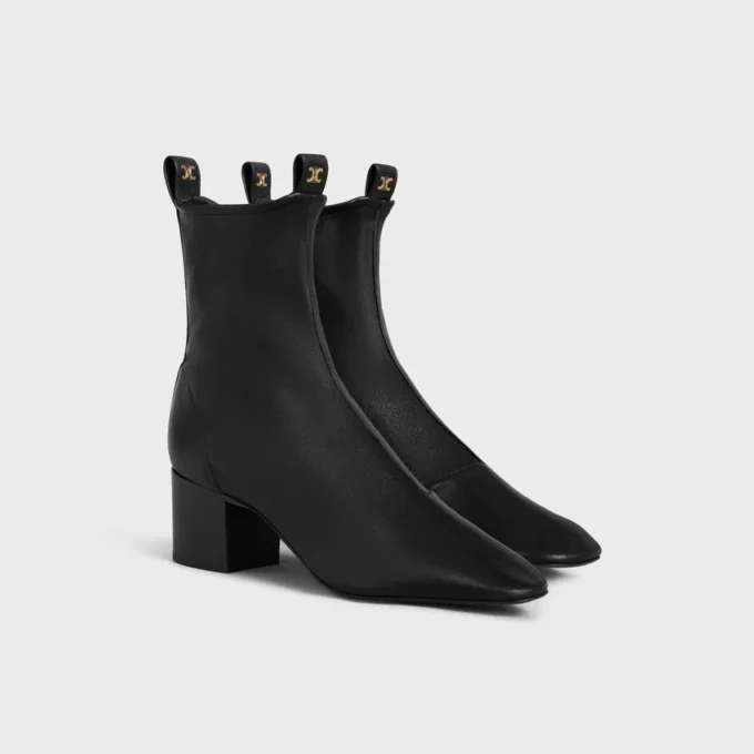 Cheri – Zipped Boot in Stretch Lambskin