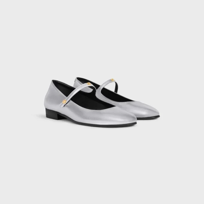 City Ballerina in Laminated Lambskin