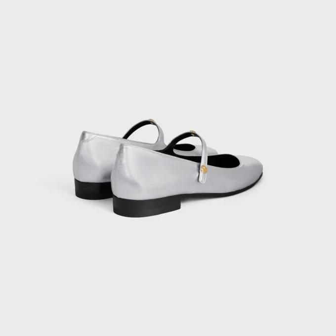 City Ballerina in Laminated Lambskin