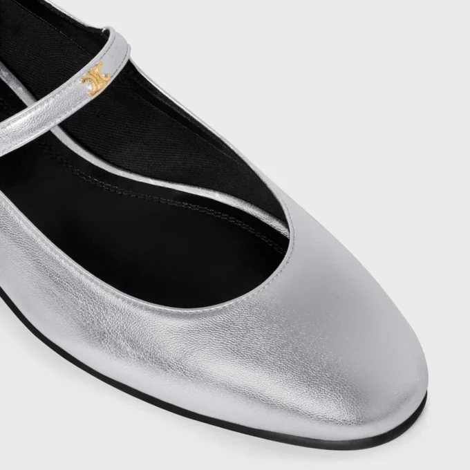 City Ballerina in Laminated Lambskin