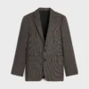 Classic Jacket in Micro Houndstooth Wool