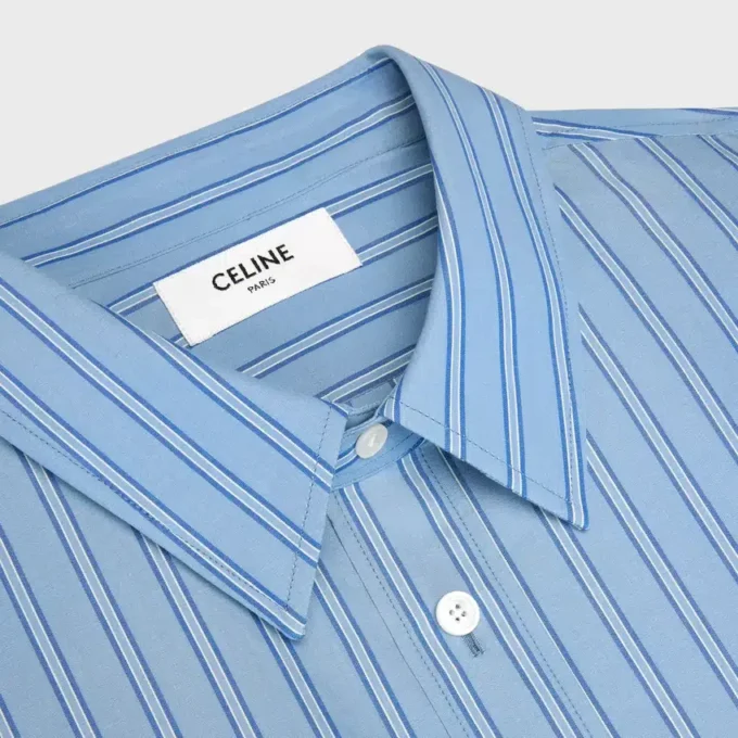 Classic Shirt in Striped Cotton Poplin Classic Shirt in Striped Cotton Poplin