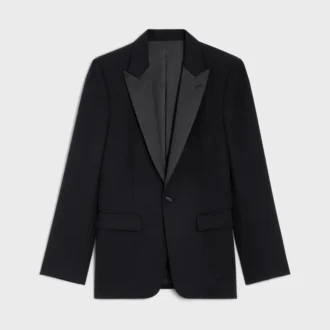 Classic Tux Jacket in Grain De Poudre Wool Classic Tux Jacket in Grain De Poudre Wool