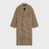 Coat in Houndstooth Wool