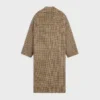 Coat in Houndstooth Wool