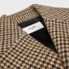 Coat in Houndstooth Wool