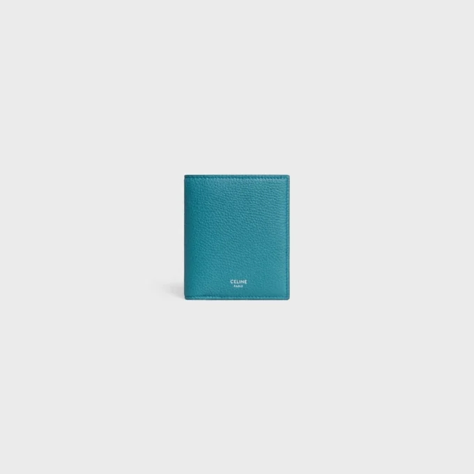 Compact Wallet in Grained Calfskin