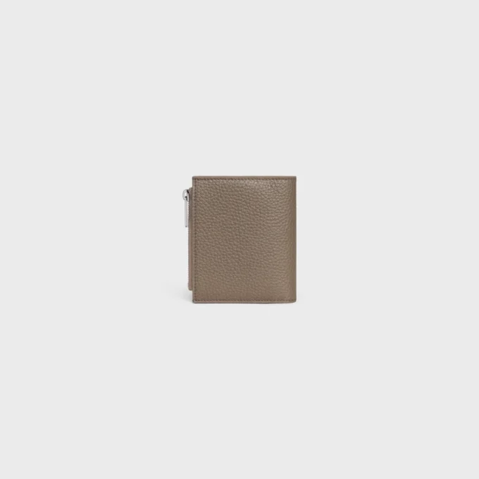 Compact Wallet in Grained Calfskin