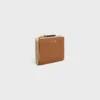 Compact Wallet Triomphe Stamp in Supple Grained Calfskin Compact Wallet Triomphe Stamp in Supple Grained Calfskin