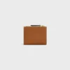 Compact Wallet Triomphe Stamp in Supple Grained Calfskin Compact Wallet Triomphe Stamp in Supple Grained Calfskin
