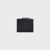 Compact Wallet Triomphe Stamp in Supple Grained Calfskin Compact Wallet Triomphe Stamp in Supple Grained Calfskin