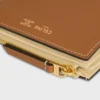 Compact Wallet Triomphe Stamp in Supple Grained Calfskin Compact Wallet Triomphe Stamp in Supple Grained Calfskin
