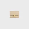 Compact Wallet with Coin Triomphe in Shiny Calfskin Compact Wallet with Coin Triomphe in Shiny Calfskin