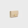 Compact Wallet with Coin Triomphe in Shiny Calfskin Compact Wallet with Coin Triomphe in Shiny Calfskin