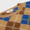 Crewneck Sweater in Argyle Wool